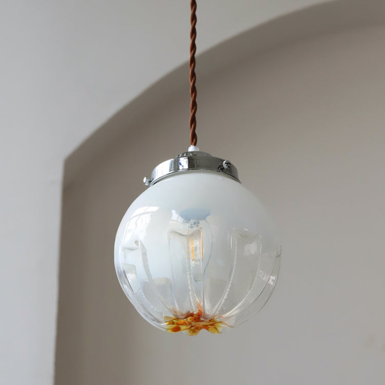 Pendante de style moderne minimalisme minimalisme en métal verre suspendu pour le chevet