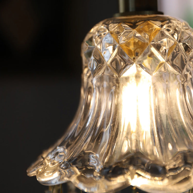 Modern Style Pendant Light Glass Crystal Hanging Light for Dining Room Living Room