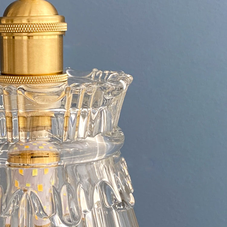 Pendre de style moderne Lumière transparente en verre transparent Light pour la barre de chevet