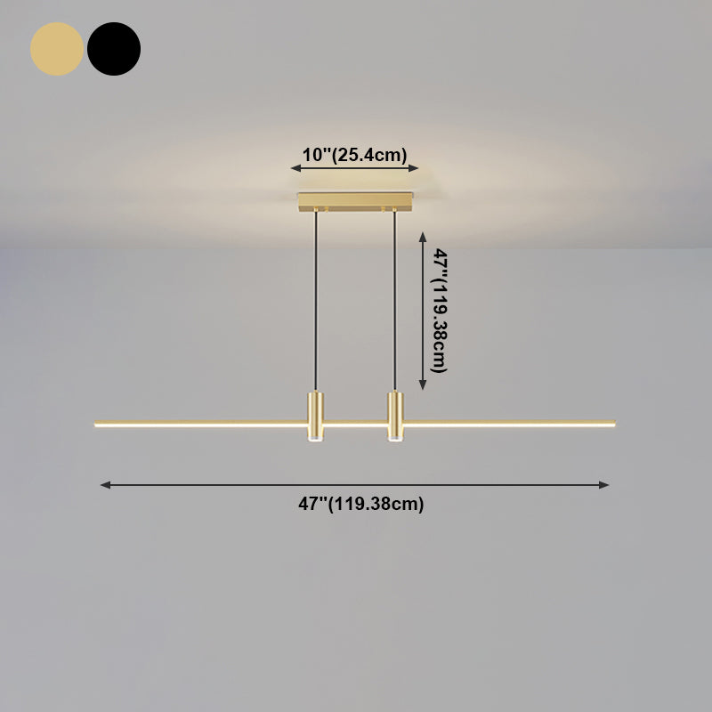 Moderno Simple LED Island Light Comedor accesorio de lámpara colgante