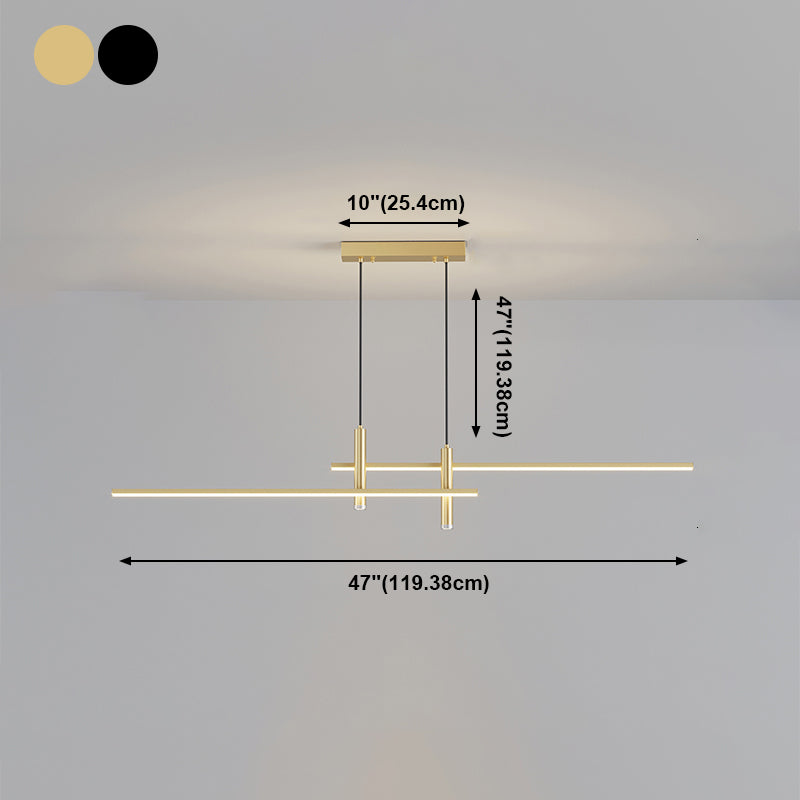 Moderno Simple LED Island Light Comedor accesorio de lámpara colgante