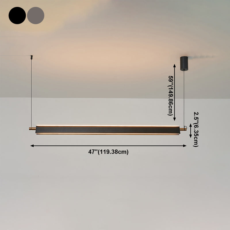 Moderne einfache LED Island Light Küche Esszimmer Hängende Lampenvorrichtung