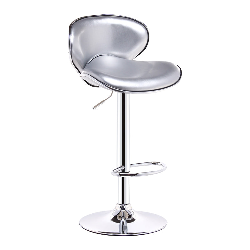 Lift and Rotate Height Stool Modern Indoor Leather Bar Stool