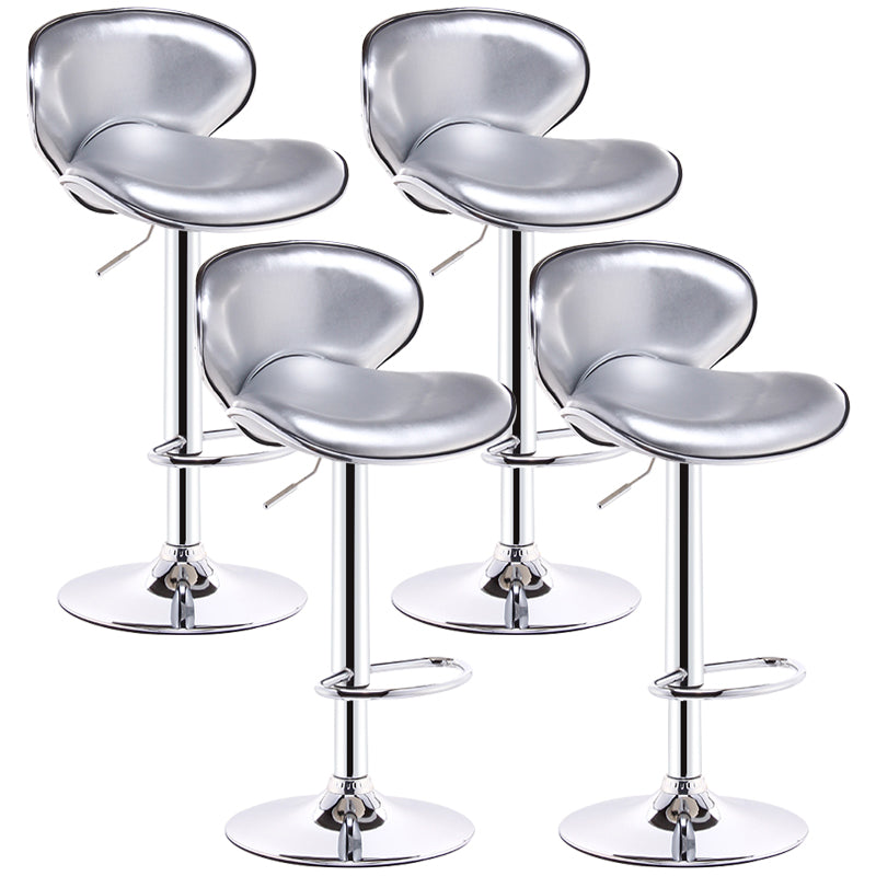 Lift and Rotate Height Stool Modern Indoor Leather Bar Stool