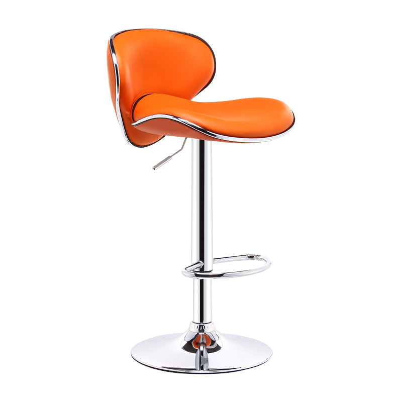 Lift and Rotate Height Stool Modern Indoor Leather Bar Stool