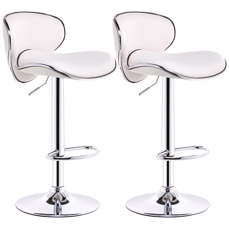 Lift and Rotate Height Stool Modern Indoor Leather Bar Stool