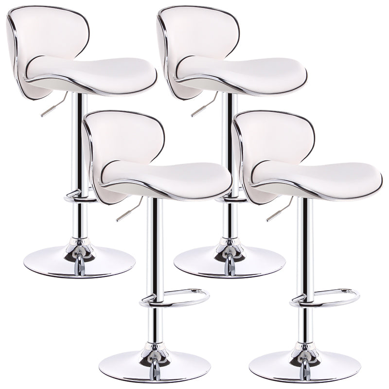 Lift and Rotate Height Stool Modern Indoor Leather Bar Stool