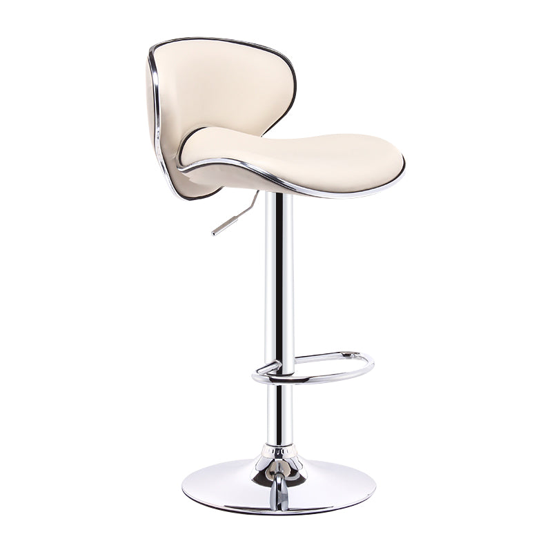 Lift and Rotate Height Stool Modern Indoor Leather Bar Stool