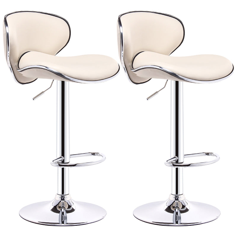 Lift and Rotate Height Stool Modern Indoor Leather Bar Stool