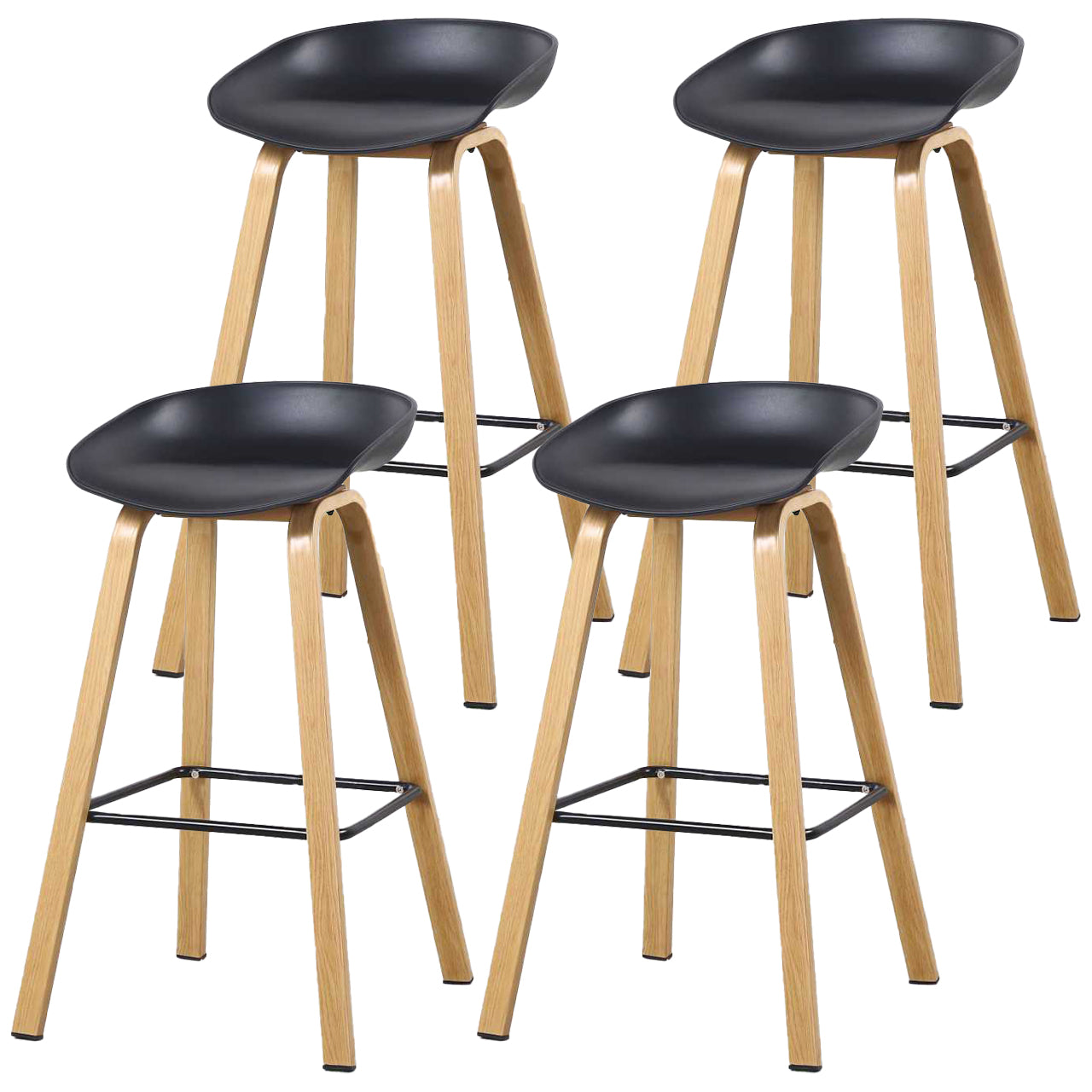 Contemporary Simple Counter Stools 29 Inch Indoor Bar Stool with Metal Leg