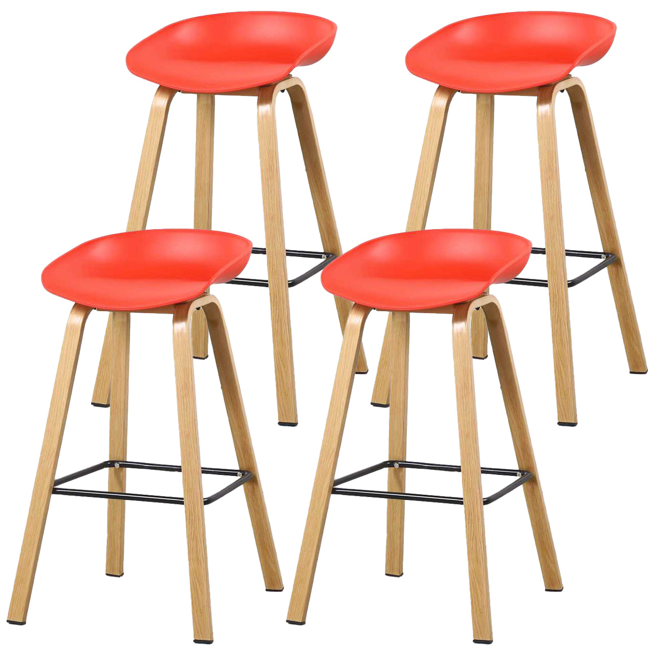 Contemporary Simple Counter Stools 29 Inch Indoor Bar Stool with Metal Leg