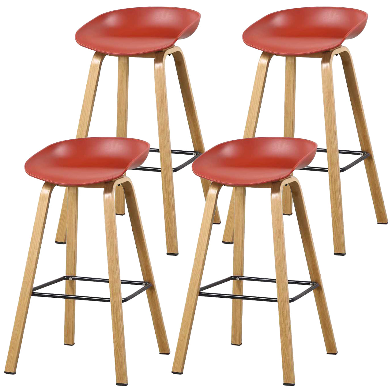 Contemporary Simple Counter Stools 29 Inch Indoor Bar Stool with Metal Leg