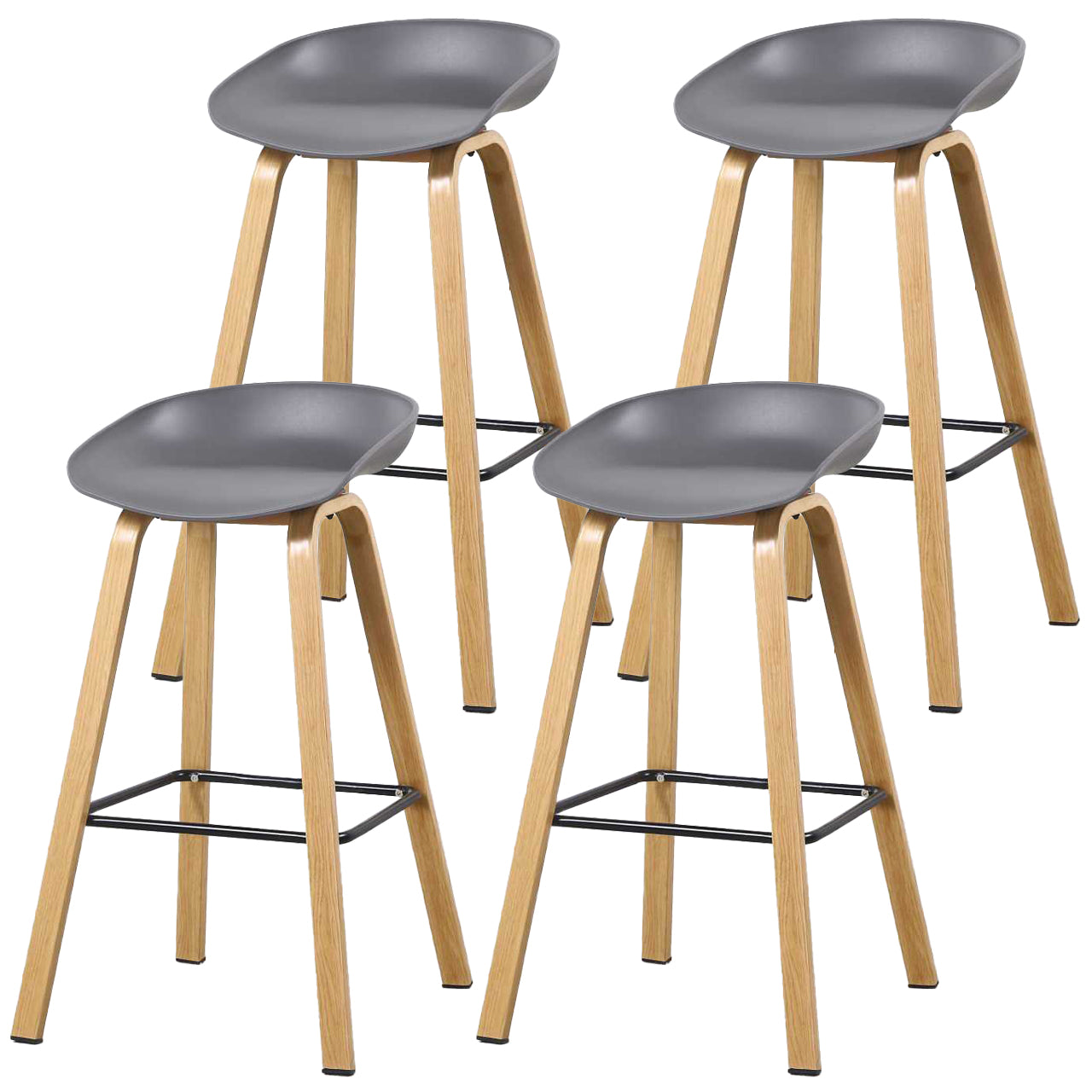 Contemporary Simple Counter Stools 29 Inch Indoor Bar Stool with Metal Leg