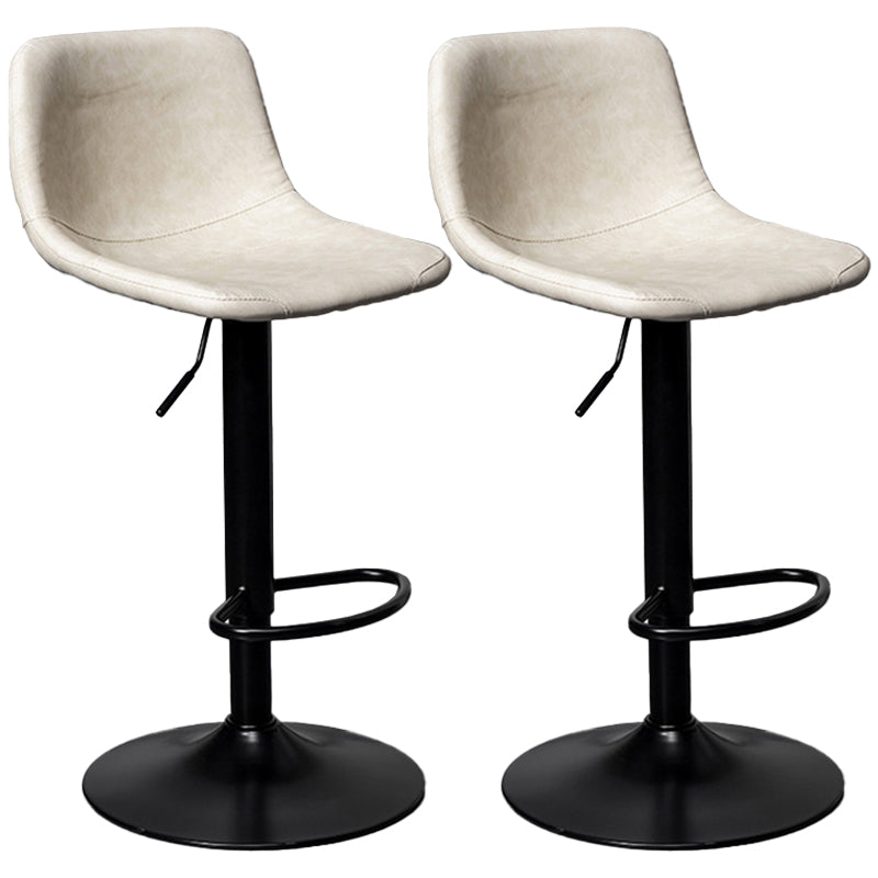 Rotatable and Liftable Counter Stool Industrial Leather Cushion Bar Stool