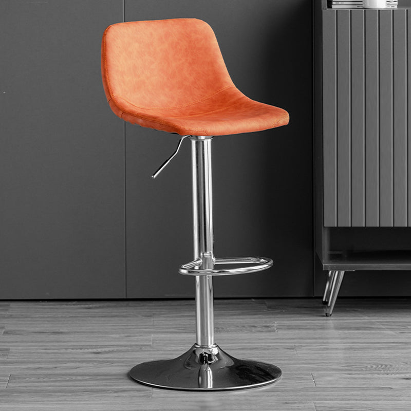 Rotatable and Liftable Counter Stool Industrial Leather Cushion Bar Stool