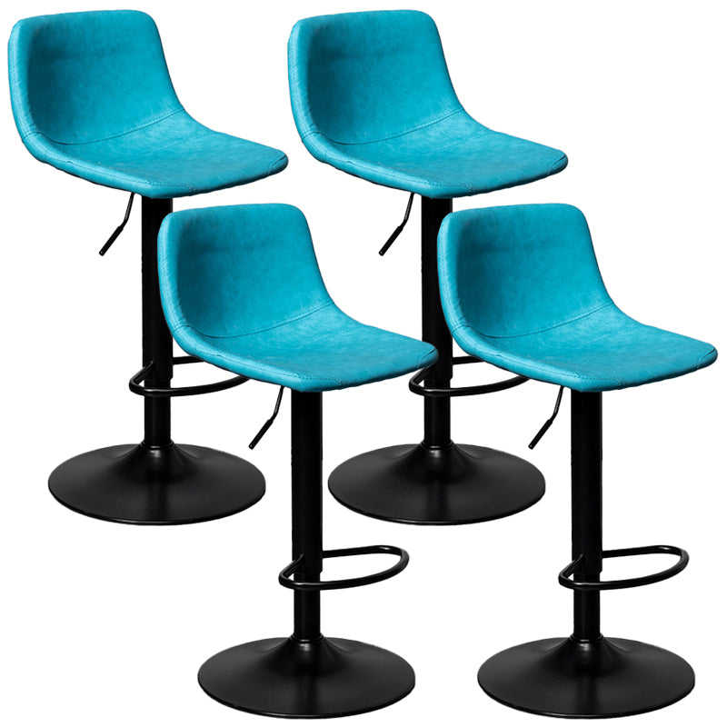 Rotatable and Liftable Counter Stool Industrial Leather Cushion Bar Stool