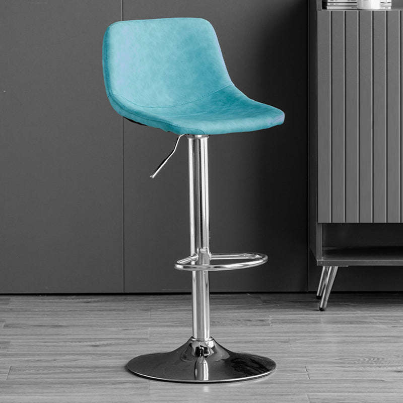 Rotatable and Liftable Counter Stool Industrial Leather Cushion Bar Stool