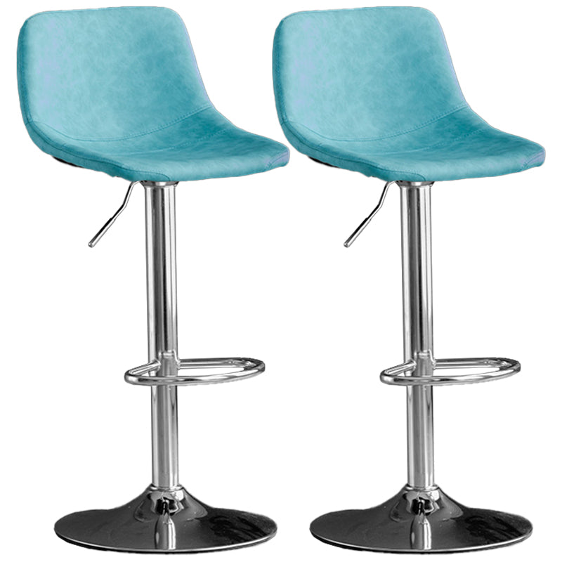 Rotatable and Liftable Counter Stool Industrial Leather Cushion Bar Stool