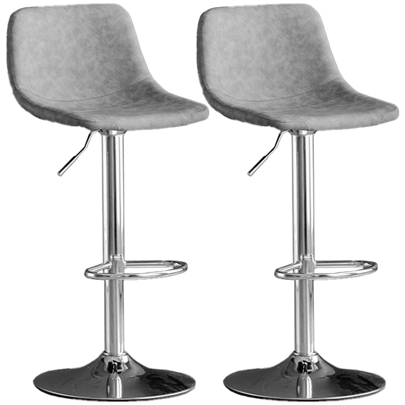 Rotatable and Liftable Counter Stool Industrial Leather Cushion Bar Stool