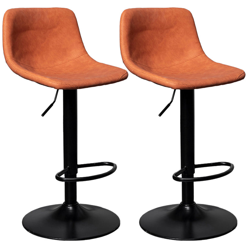 Rotatable and Liftable Counter Stool Industrial Leather Cushion Bar Stool