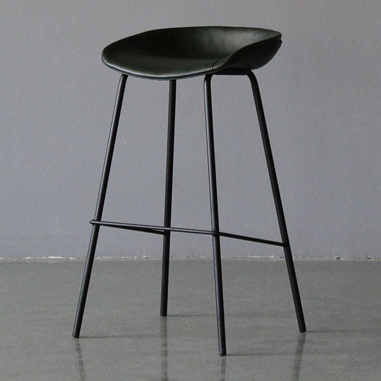 Industrielles Leder verzweifelt gestürzt Barstool Wohnzimmer Barhocker mit Eimersitz