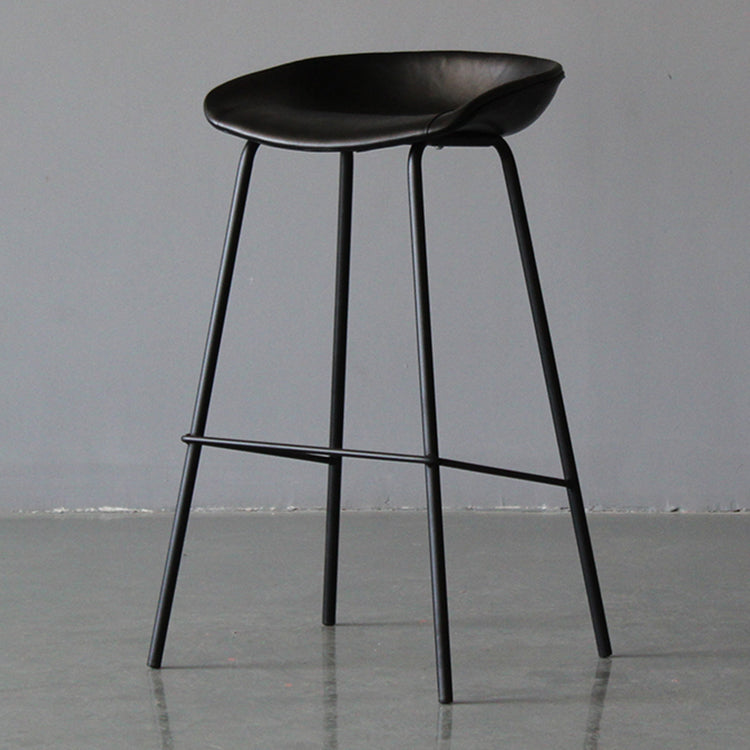 Industrielles Leder verzweifelt gestürzt Barstool Wohnzimmer Barhocker mit Eimersitz