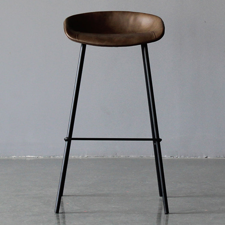 Industrielles Leder verzweifelt gestürzt Barstool Wohnzimmer Barhocker mit Eimersitz