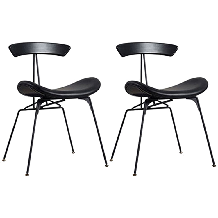 Industrial Black Counter Stools Iron Upholstered Bar Stools Bristol with Contoured Seat