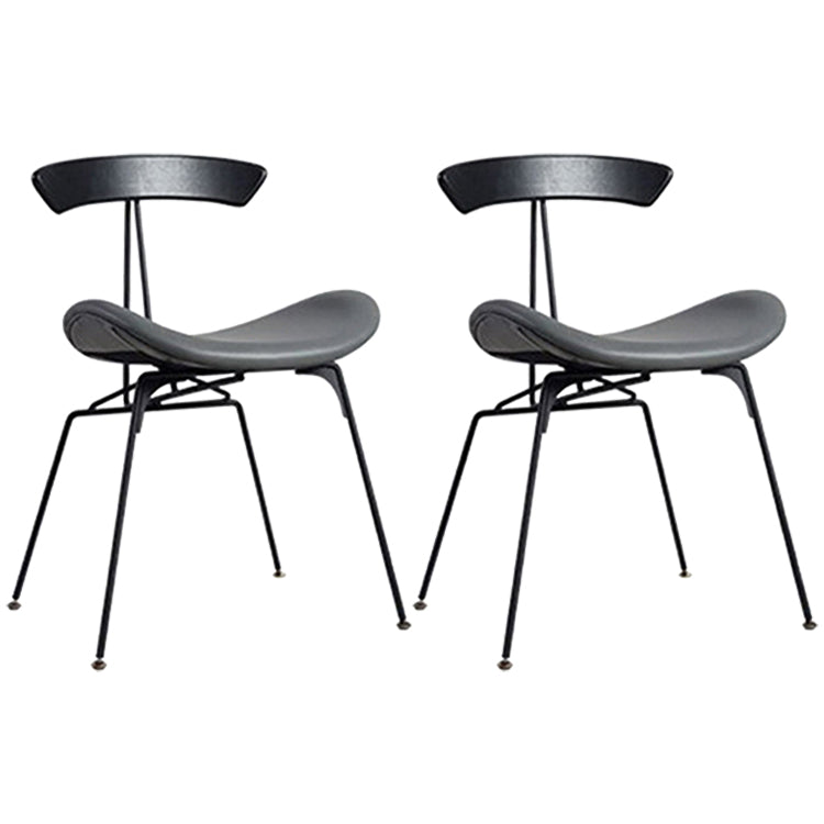 Industrial Black Counter Stools Iron Upholstered Bar Stools Bristol with Contoured Seat