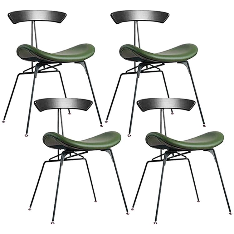 Industrial Black Counter Stools Iron Upholstered Bar Stools Bristol with Contoured Seat