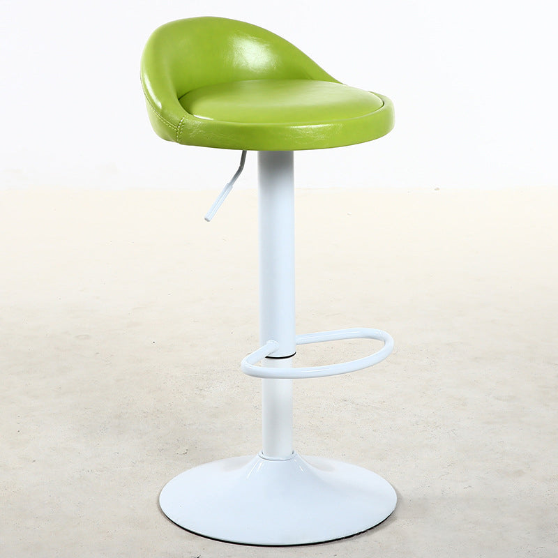 Industrial Metal Adjustable Swivel Barstool with Cushion 32" Height Bar Stool 1 Piece