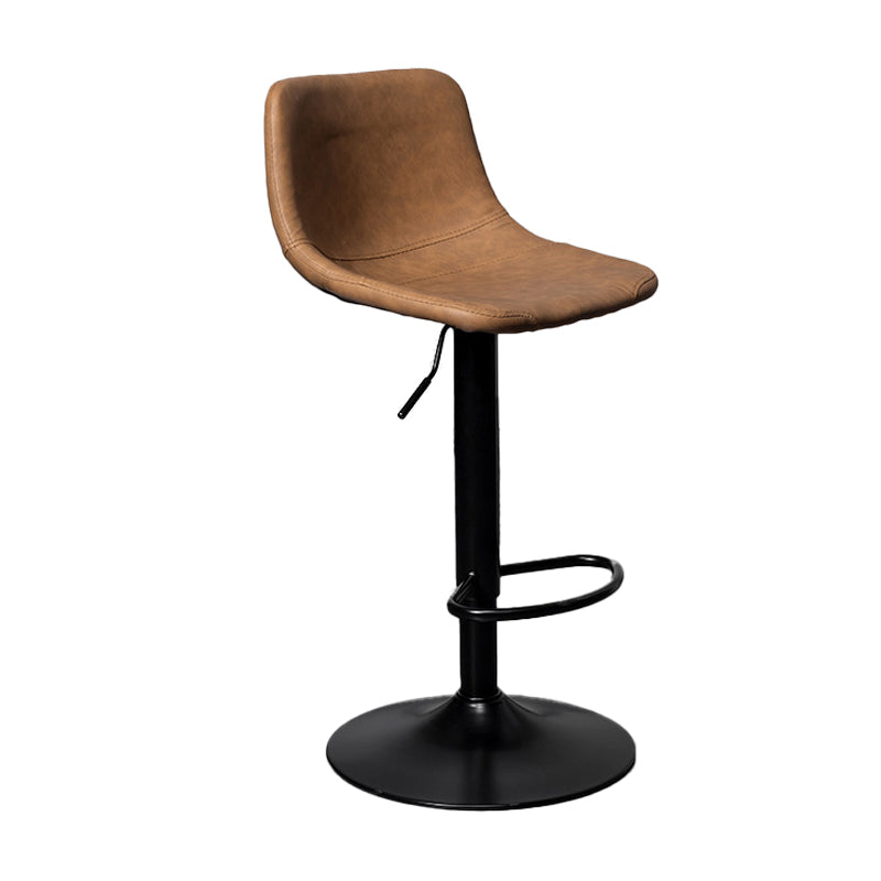 Rotation and Lifting Barstool Industrial Style Leather Seats Bar Stool for Bar Counter