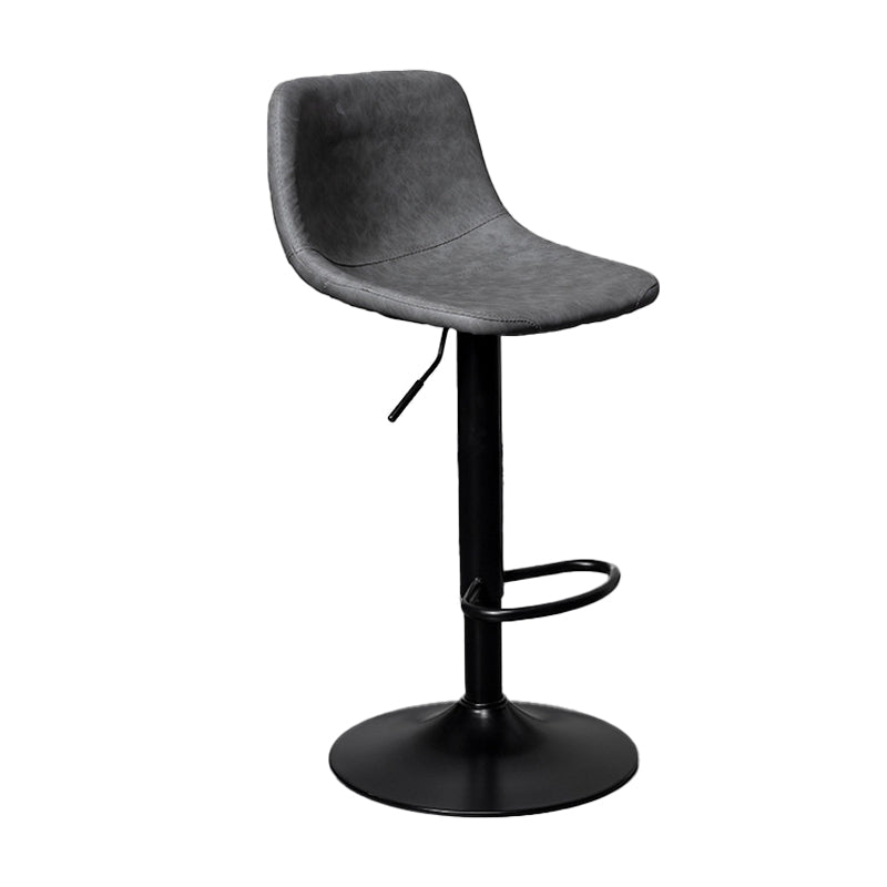 Rotation and Lifting Barstool Industrial Style Leather Seats Bar Stool for Bar Counter