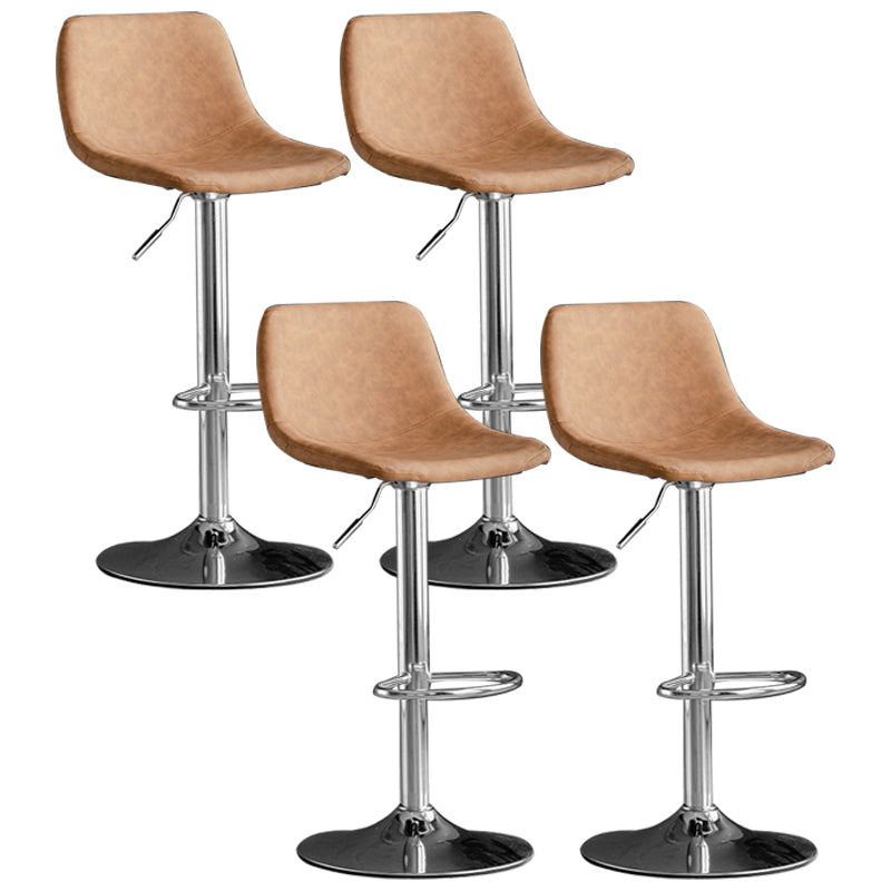 Rotation and Lifting Barstool Industrial Style Leather Seats Bar Stool for Bar Counter