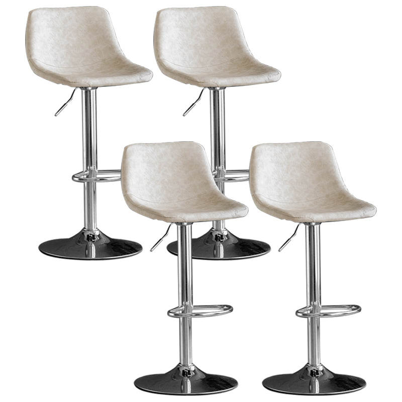 Rotation and Lifting Barstool Industrial Style Leather Seats Bar Stool for Bar Counter