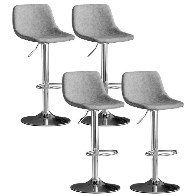 Rotation and Lifting Barstool Industrial Style Leather Seats Bar Stool for Bar Counter