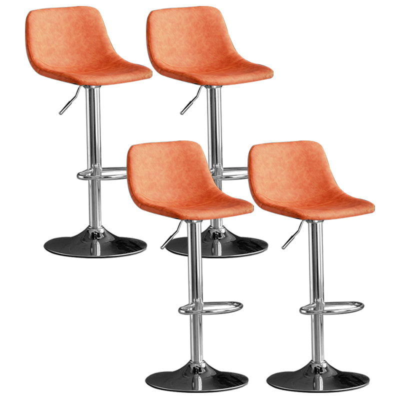 Rotation and Lifting Barstool Industrial Style Leather Seats Bar Stool for Bar Counter