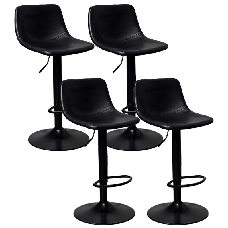 Rotation and Lifting Barstool Industrial Style Leather Seats Bar Stool for Bar Counter