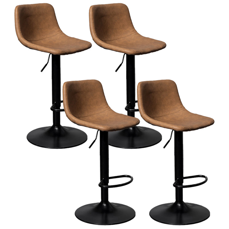 Rotation and Lifting Barstool Industrial Style Leather Seats Bar Stool for Bar Counter
