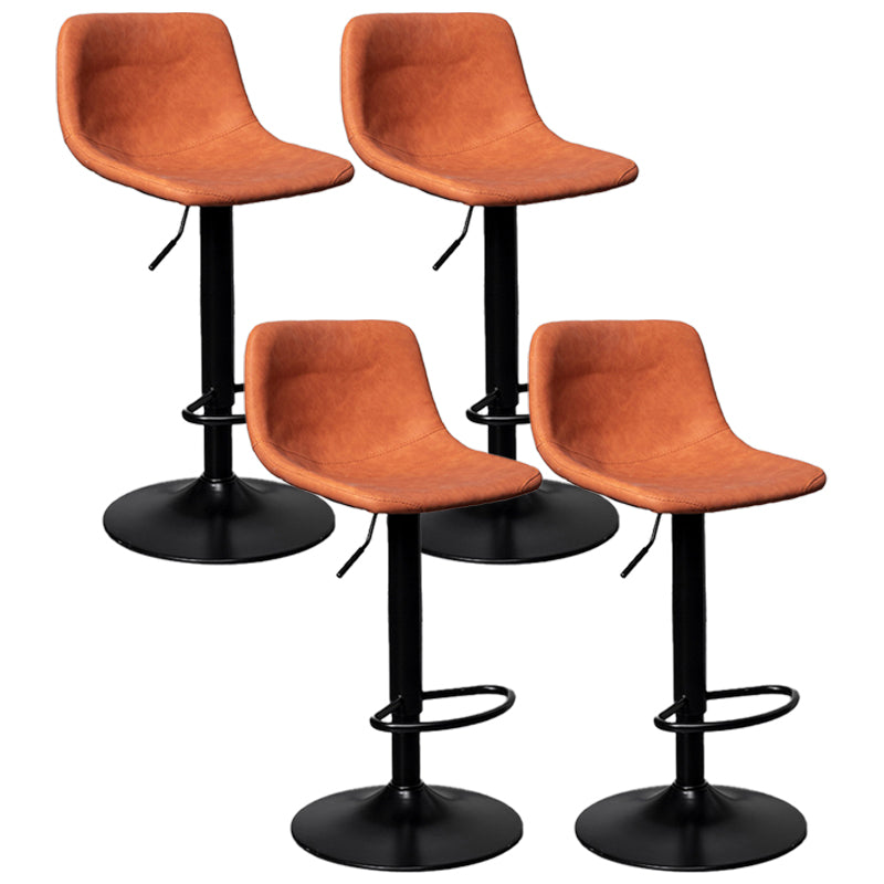 Rotation and Lifting Barstool Industrial Style Leather Seats Bar Stool for Bar Counter