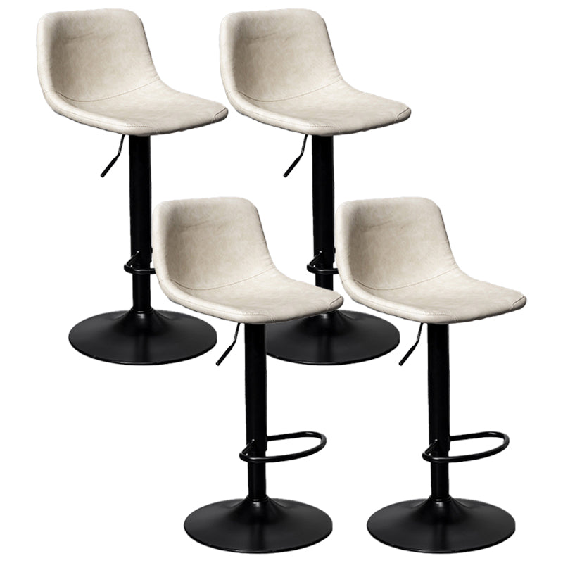 Rotation and Lifting Barstool Industrial Style Leather Seats Bar Stool for Bar Counter