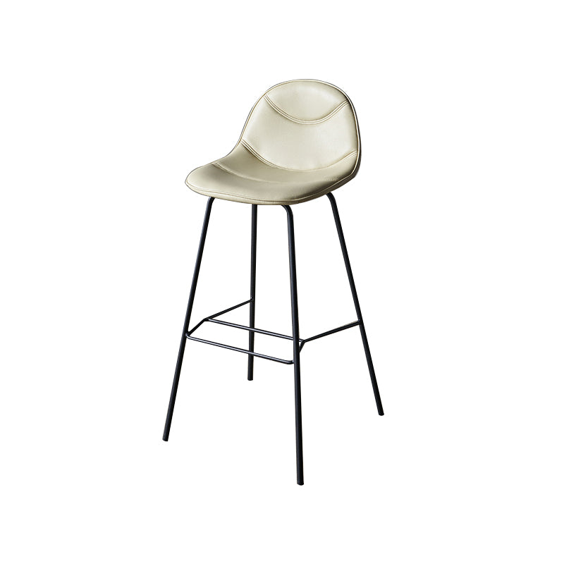 Industrial Black Counter Stools Iron Upholstered Bar Stools Bristol with Bucket Seat
