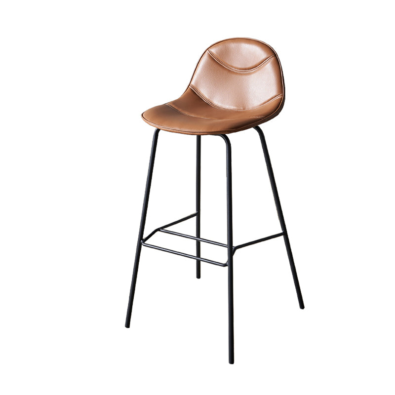Taburetes de mostrador negro industrial taburetes de bar tapizado de hierro Bristol con asiento de cubo