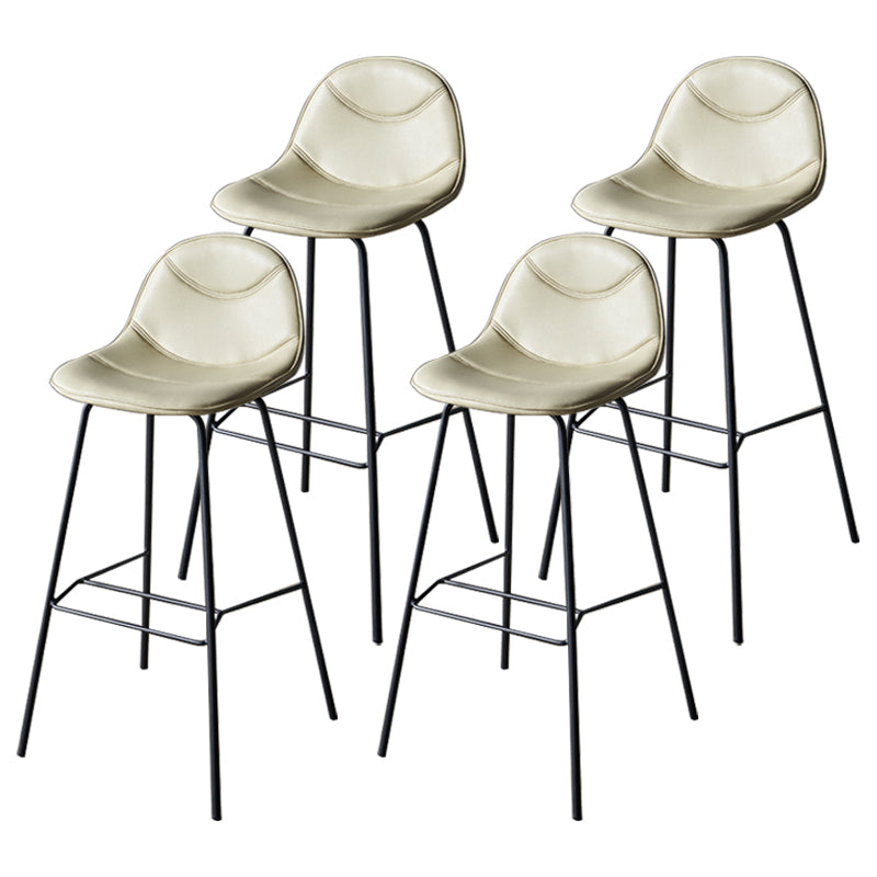 Taburetes de mostrador negro industrial taburetes de bar tapizado de hierro Bristol con asiento de cubo