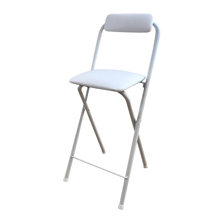 Taburete de bar plegable con respaldo moderno, taburete de bar de hierro para balcón con reposapiés