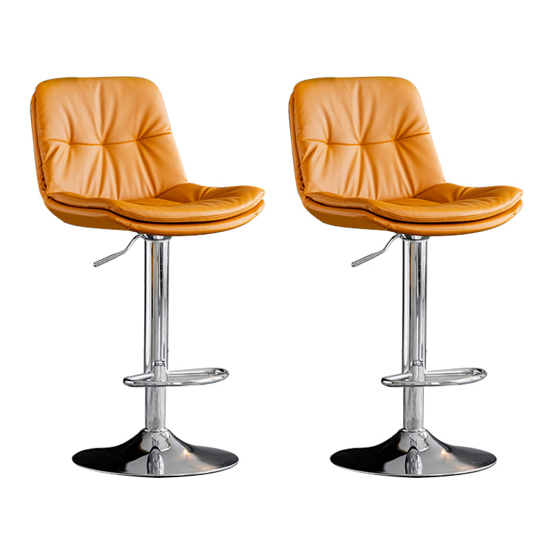 Taburete giratorio de hierro con altura para mostrador, taburete de bar interior ajustable moderno con reposapiés