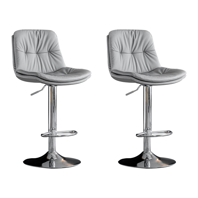Taburete giratorio de hierro con altura para mostrador, taburete de bar interior ajustable moderno con reposapiés