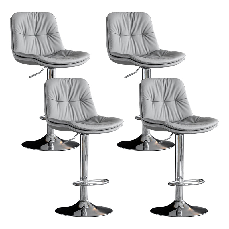 Taburete giratorio de hierro con altura para mostrador, taburete de bar interior ajustable moderno con reposapiés