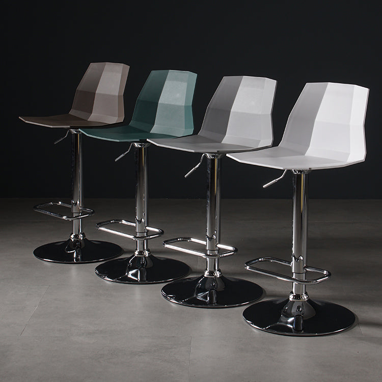 Modern Plastic Counter & Bar Stool Indoor Adjustable Height Footrest Stool