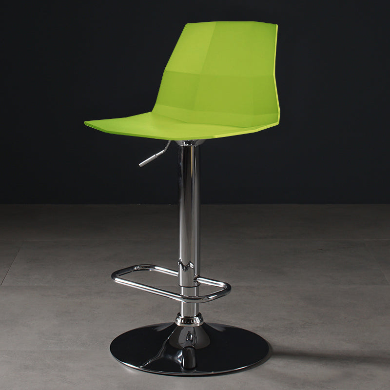 Modern Plastic Counter & Bar Stool Indoor Adjustable Height Footrest Stool